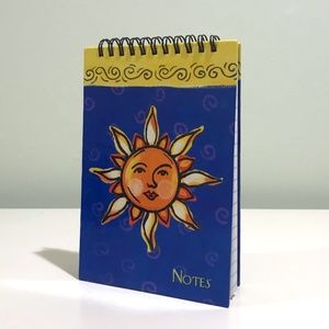 Vintage Sun, Moon, & Stars Lined Notebook/Journal
